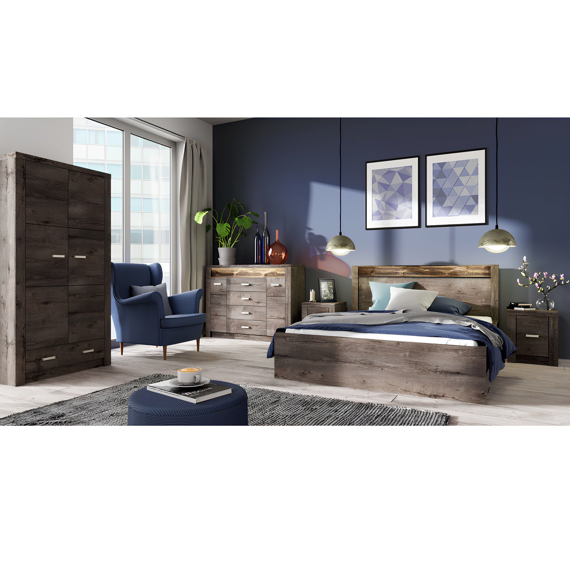 Komód, kőris sötét, INFINITY I-07 Komód, kőris sötét, INFINITY I-07