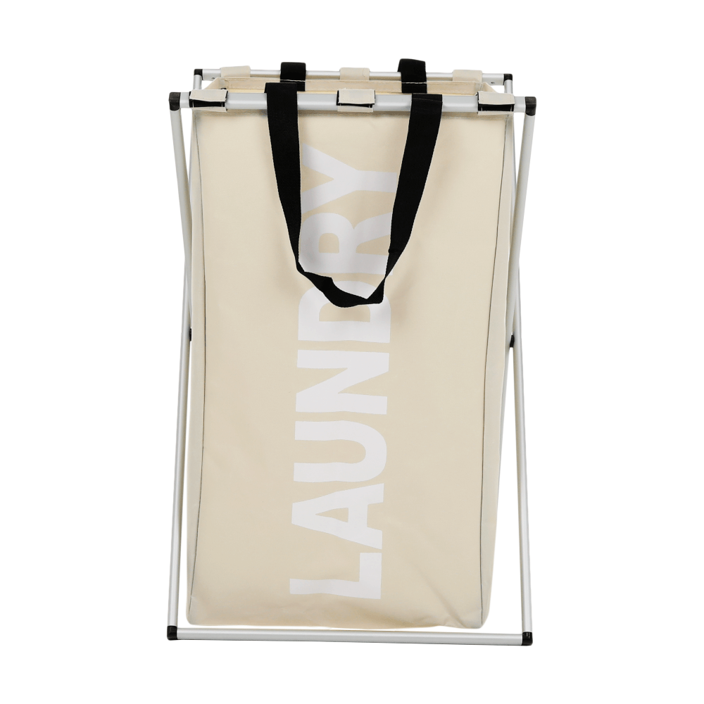 Szennyestartó kosár szövetből, szürke-bézs, LAUNDRY TYP 1 Szennyestartó kosár szövetből, szürke-bézs, LAUNDRY TYP 1