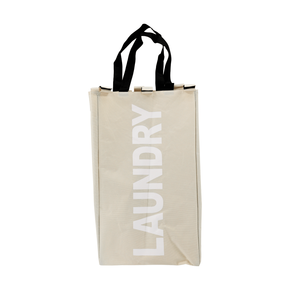 Szennyestartó kosár szövetből, szürke-bézs, LAUNDRY TYP 1 Szennyestartó kosár szövetből, szürke-bézs, LAUNDRY TYP 1