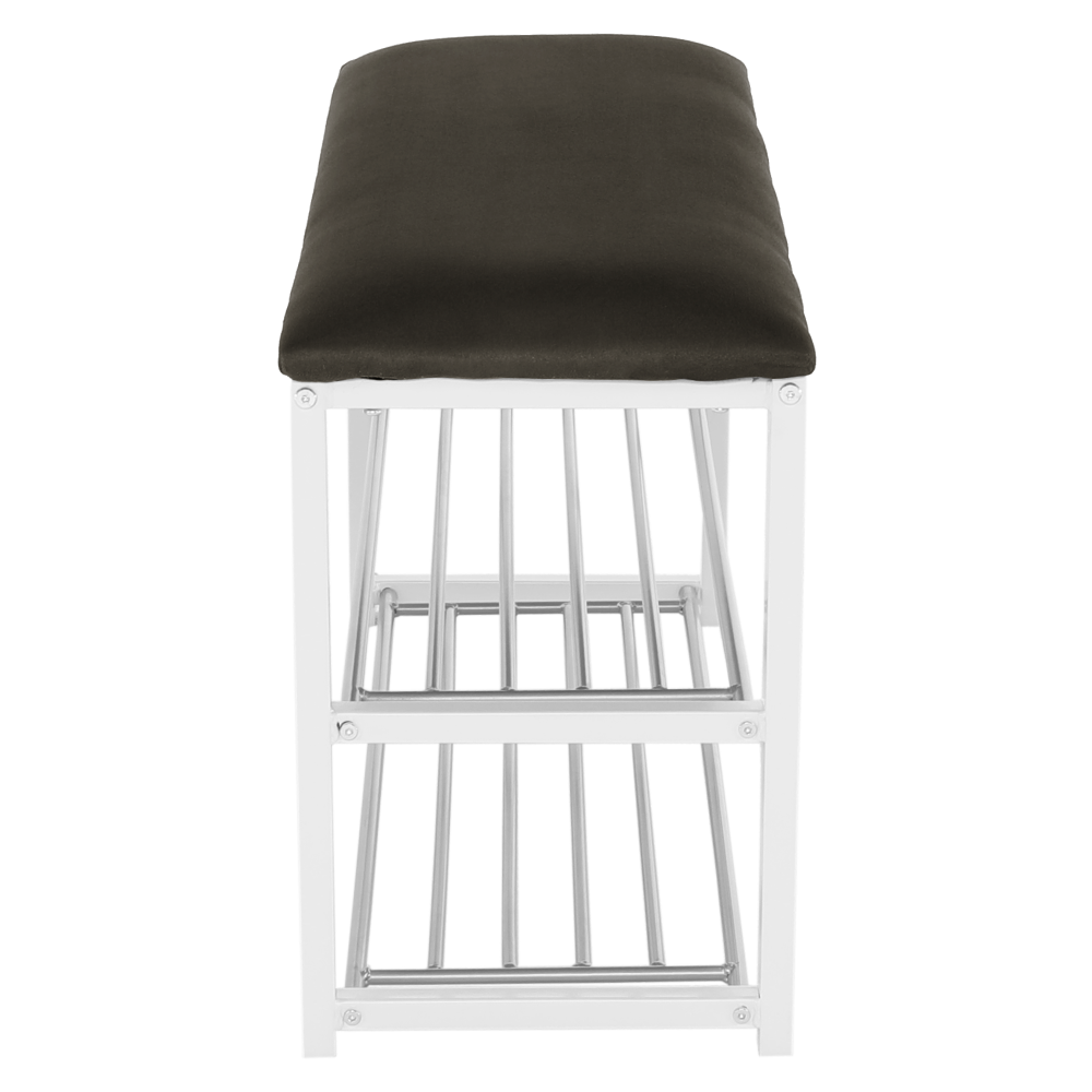 Lóca cipőtartóval, szürke/fehér, LANGELLA NEW