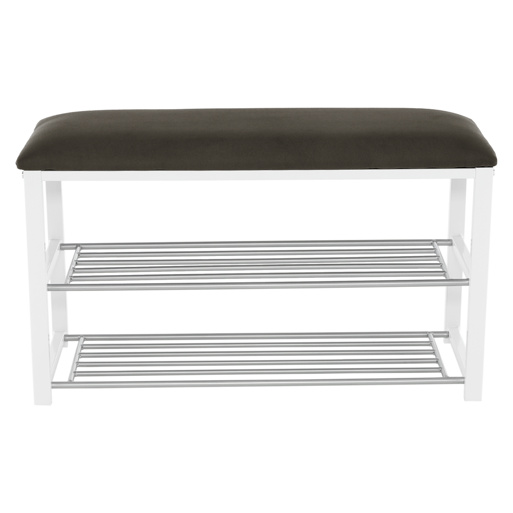 Lóca cipőtartóval, szürke/fehér, LANGELLA NEW