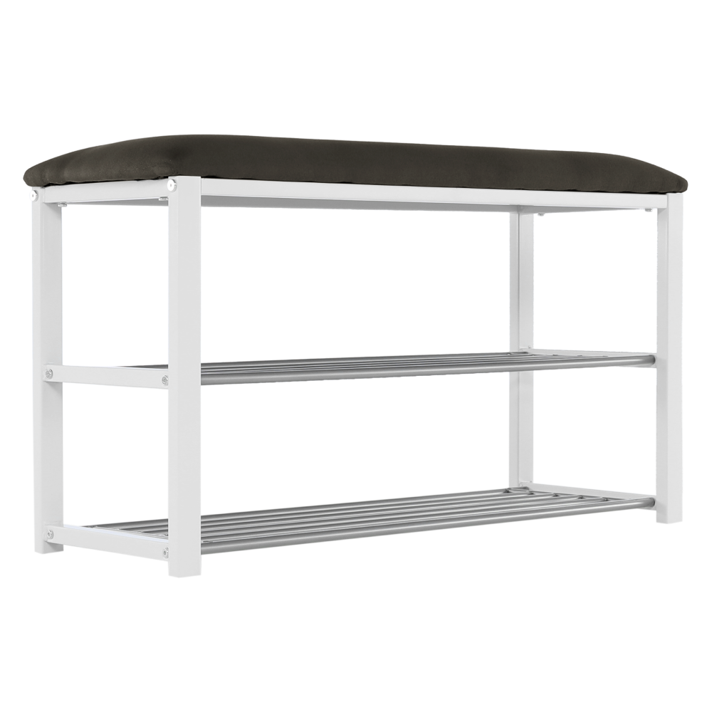 Lóca cipőtartóval, szürke/fehér, LANGELLA NEW