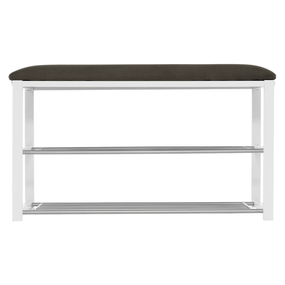 Lóca cipőtartóval, szürke/fehér, LANGELLA NEW