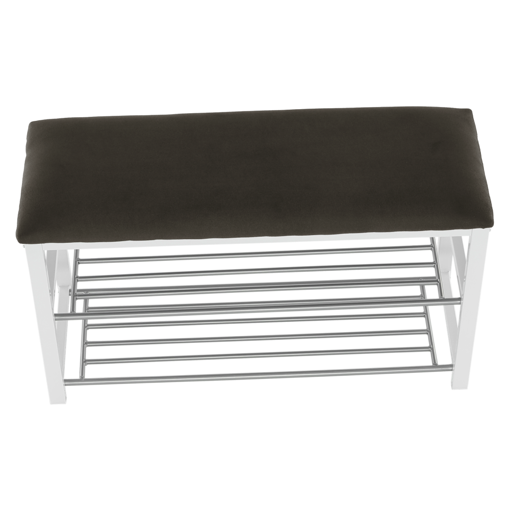 Lóca cipőtartóval, szürke/fehér, LANGELLA NEW