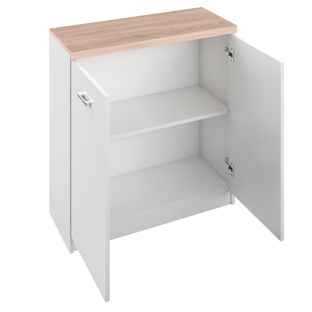 Komód 2D, fehér/tölgy sonoma, TOPTY TYP 13 Komód 2D, fehér/tölgy sonoma, TOPTY TYP 13