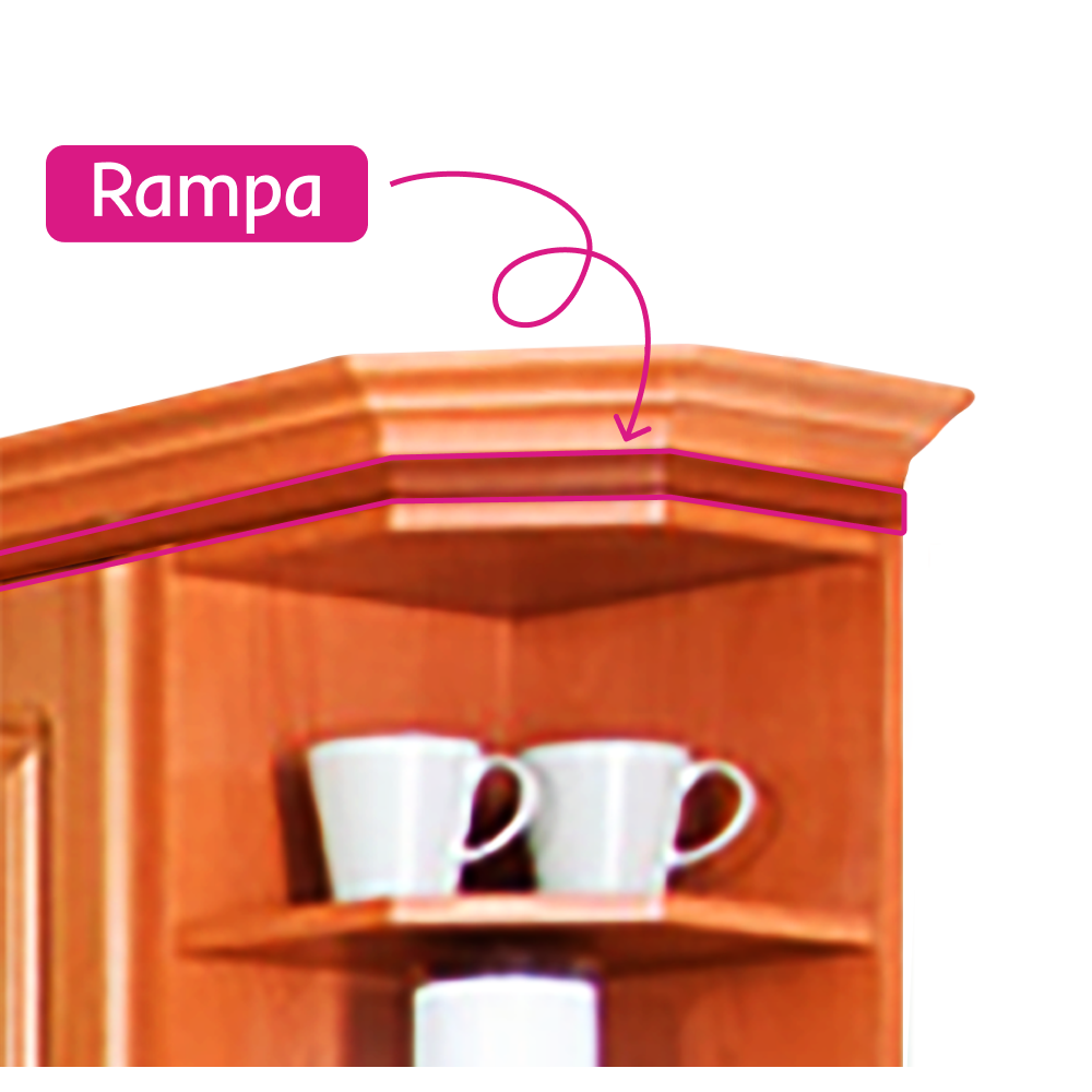 KONDELA Rampa na rohovú skrinku GN-60 z kuchynskej linky KARO