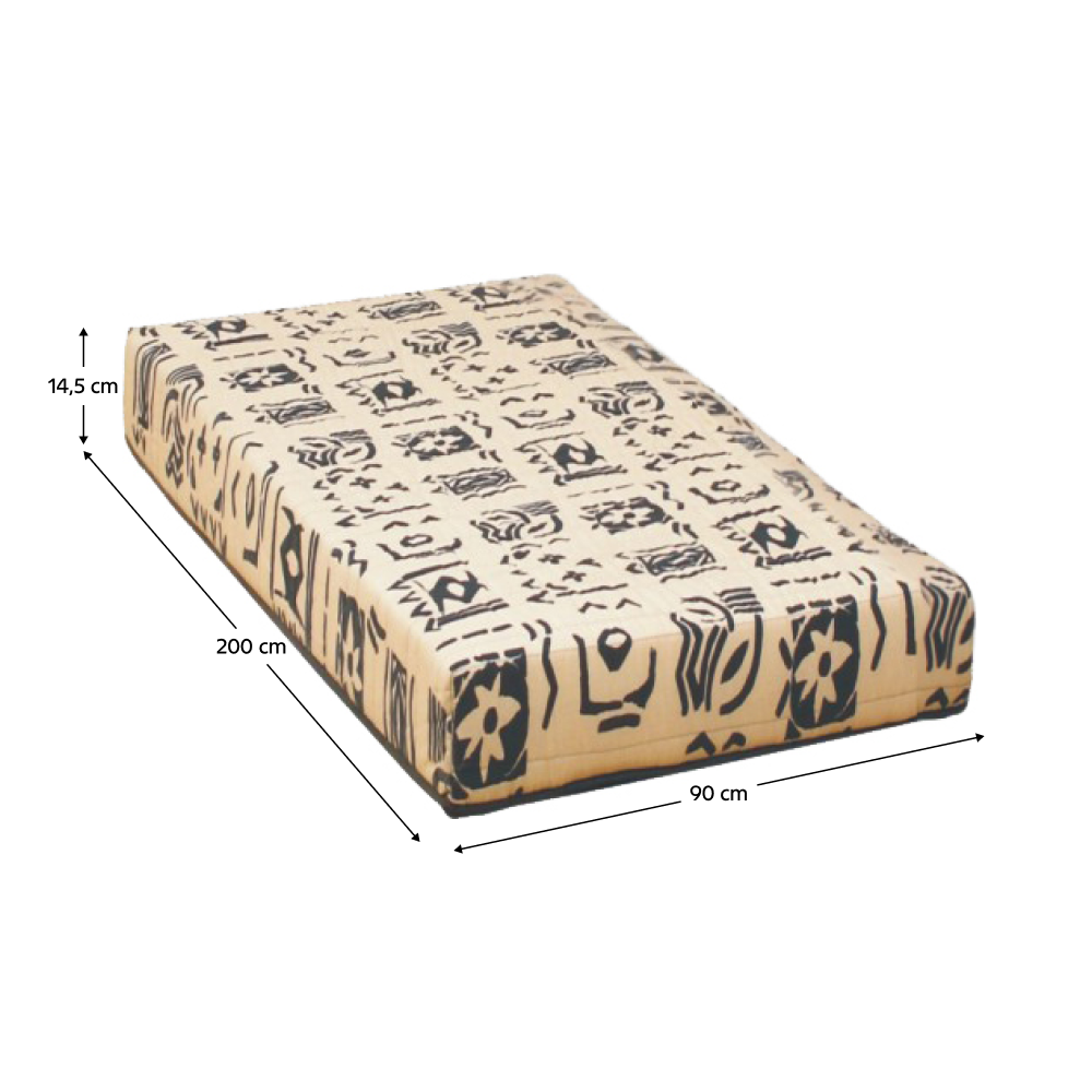 Egyoldalú rugós matrac, 90x200, FUTON ARONA