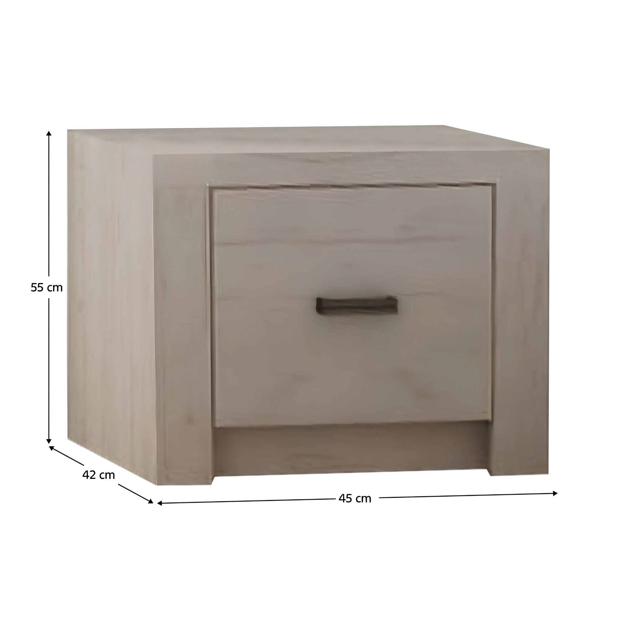 Éjjeliszekrény, kőris fehér, INFINITY I-24 Éjjeliszekrény, kőris fehér, INFINITY I-24