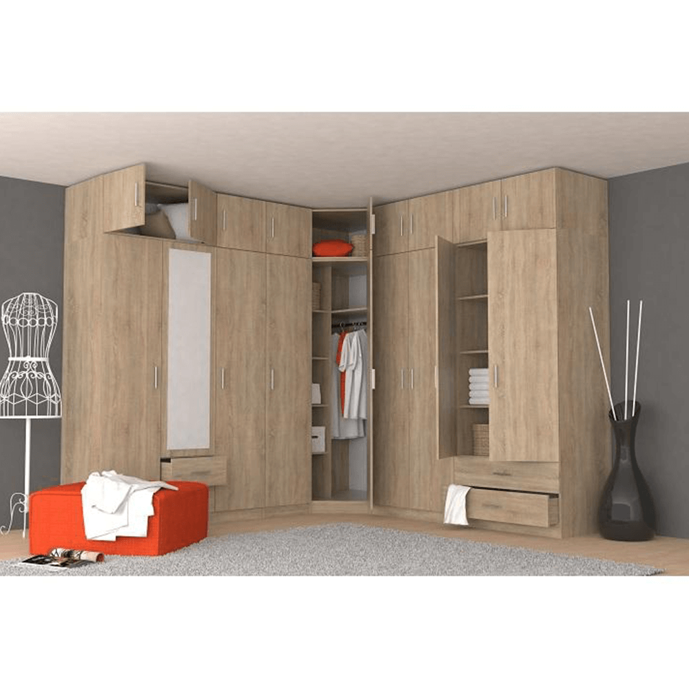 Skriňa, DTD laminovaná, dub sonoma, INVITA TYP 4