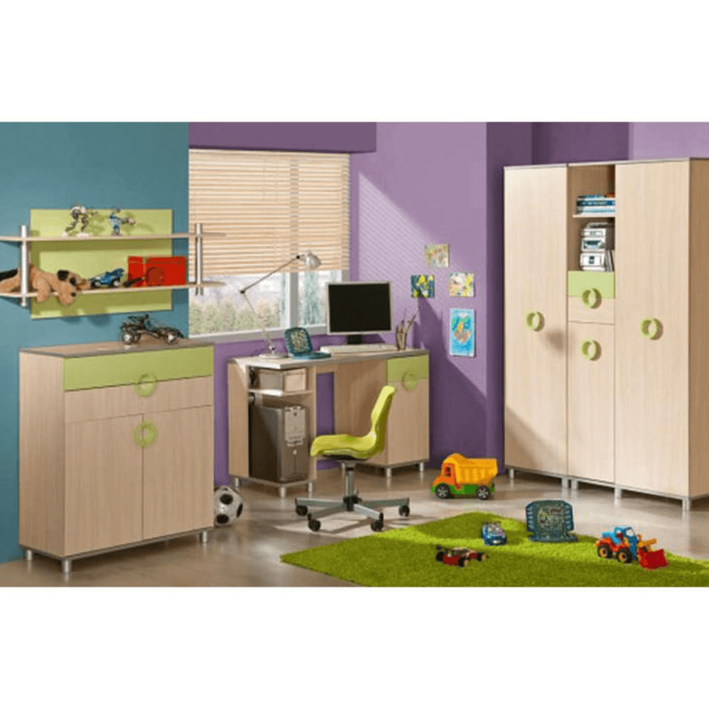 Gyerek szekrény, DTD, narancssárga, EMO N1
