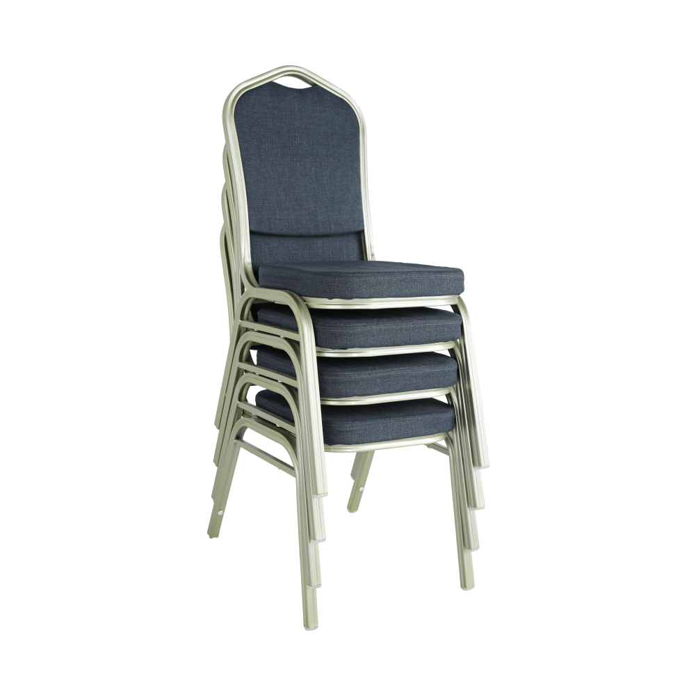 Stohovatelná židle, šedá/champagne, ZINA 2 NEW