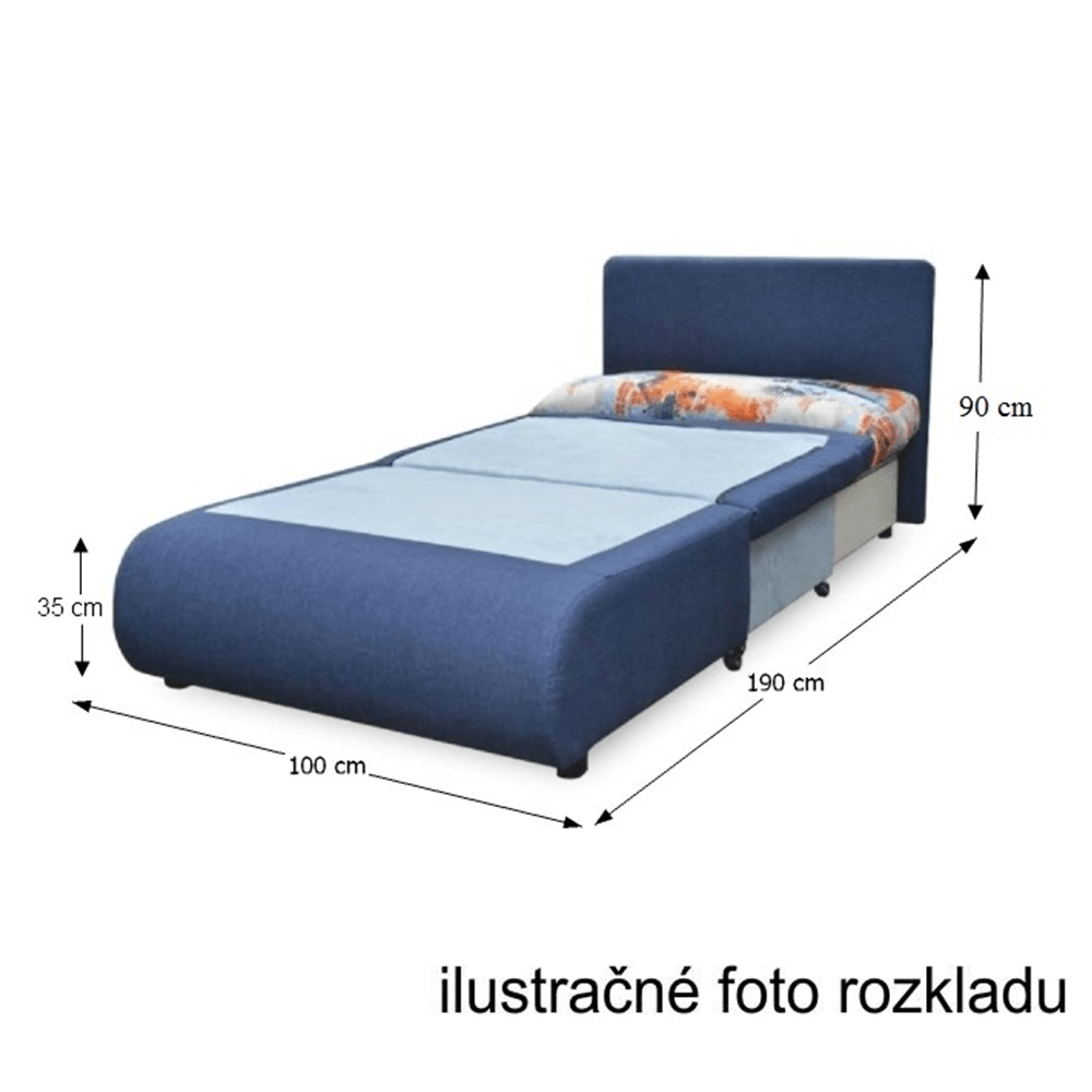 Rozkladacie kreslo, sivá/vzor káro, KENY NEW