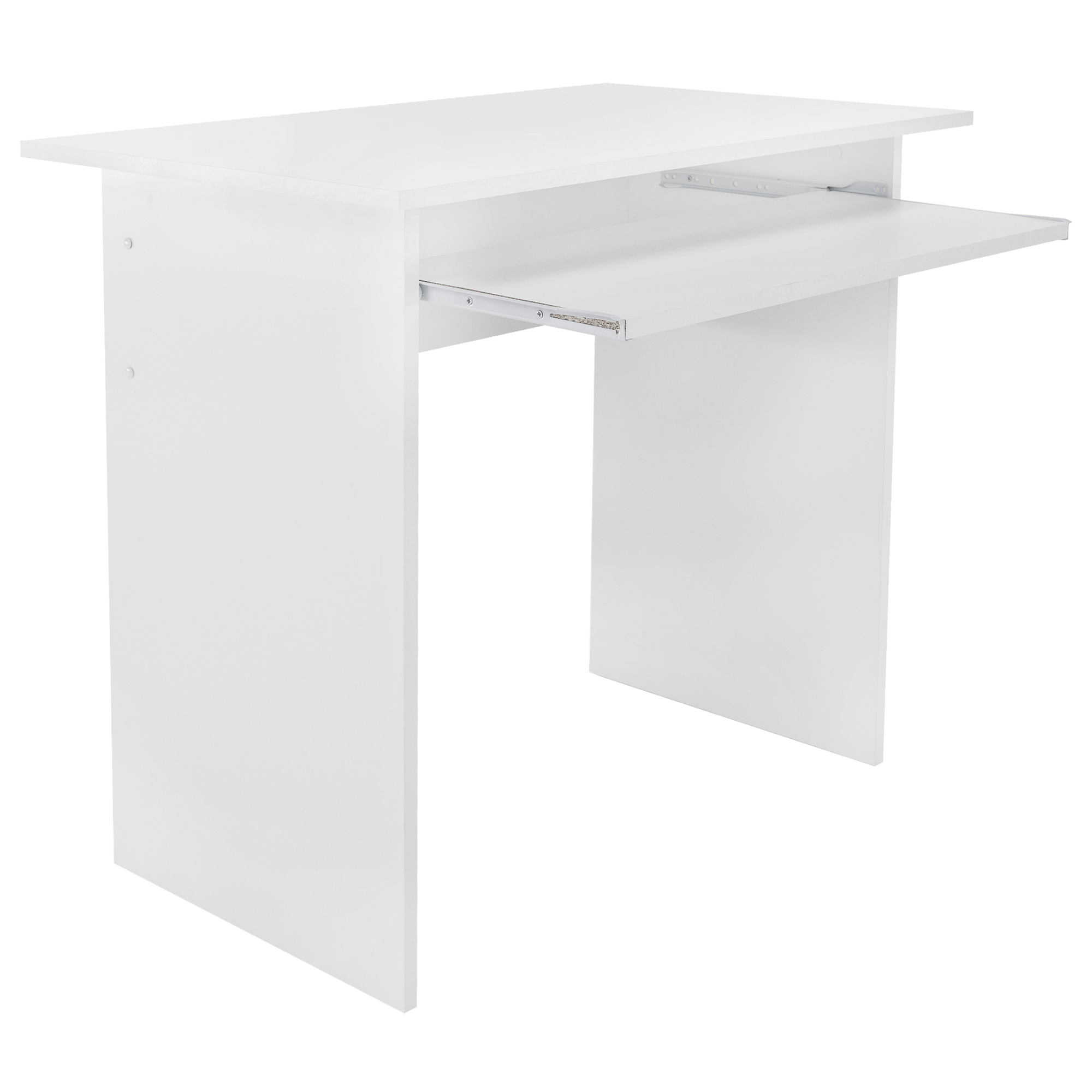 PC asztal, fehér, VERNER NEW