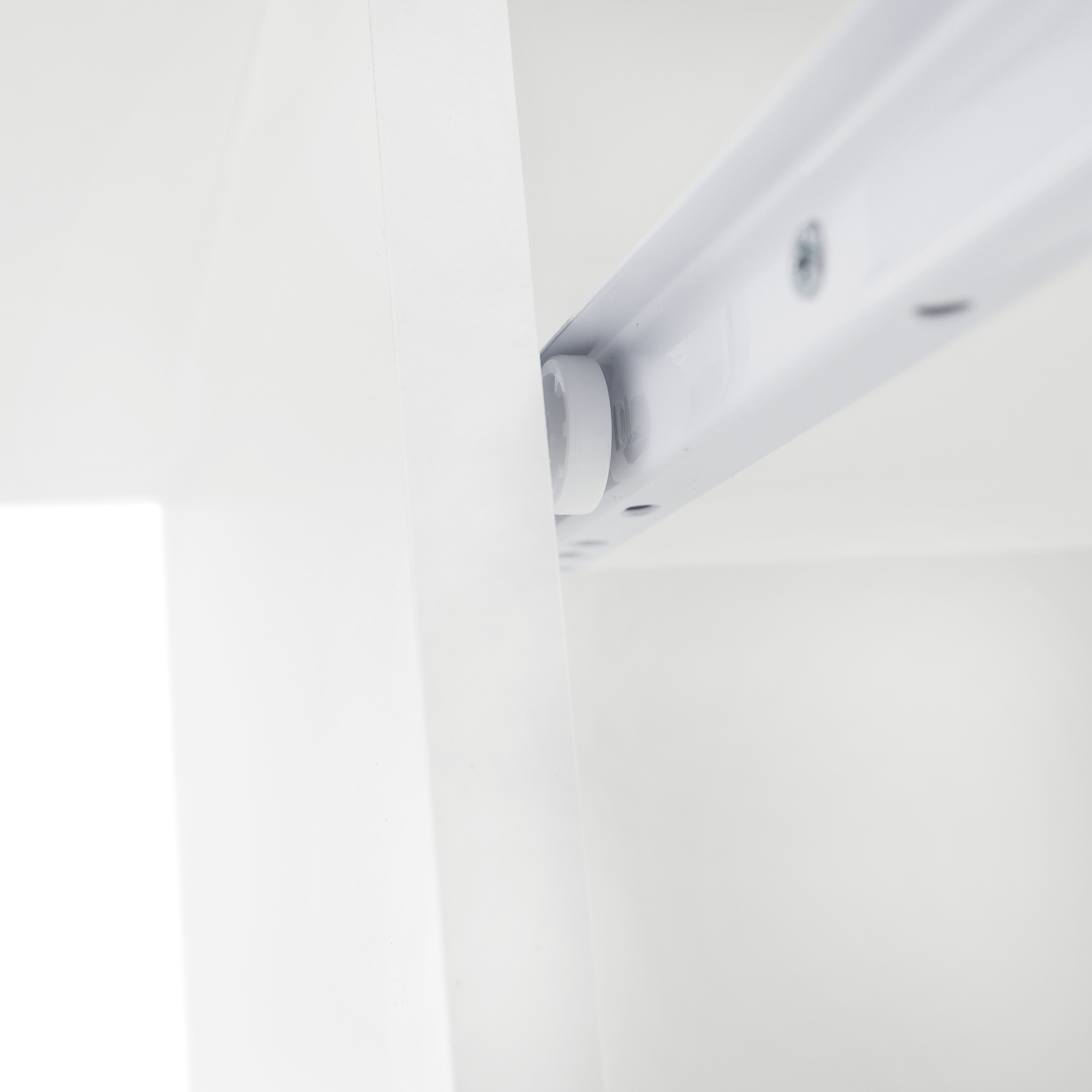 PC asztal, fehér, VERNER NEW