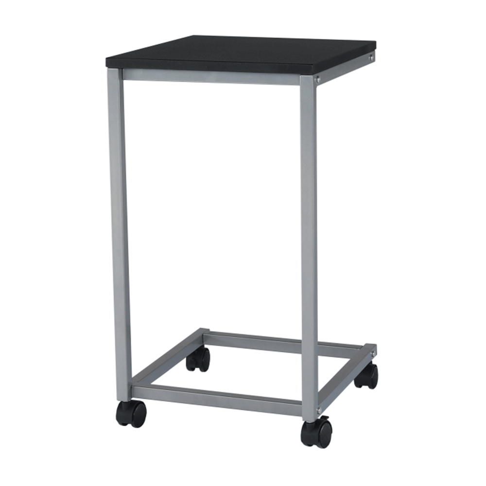 Kisasztal, fekete/fém ezüst, MANNY Kisasztal, fekete/fém ezüst, MANNY