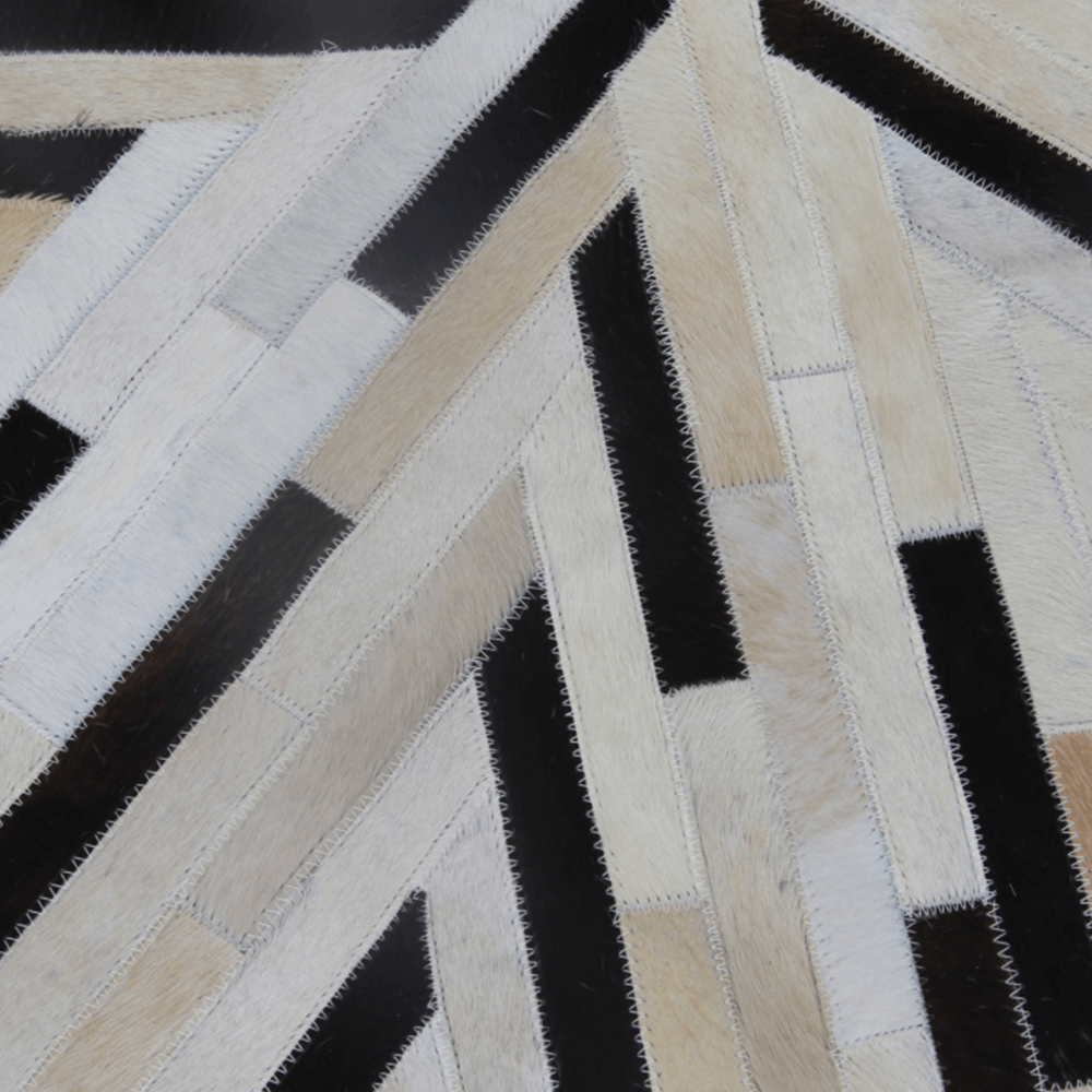 Luxusní koberec, pravá kůže, 200x200 cm, KŮŽE TYP 8