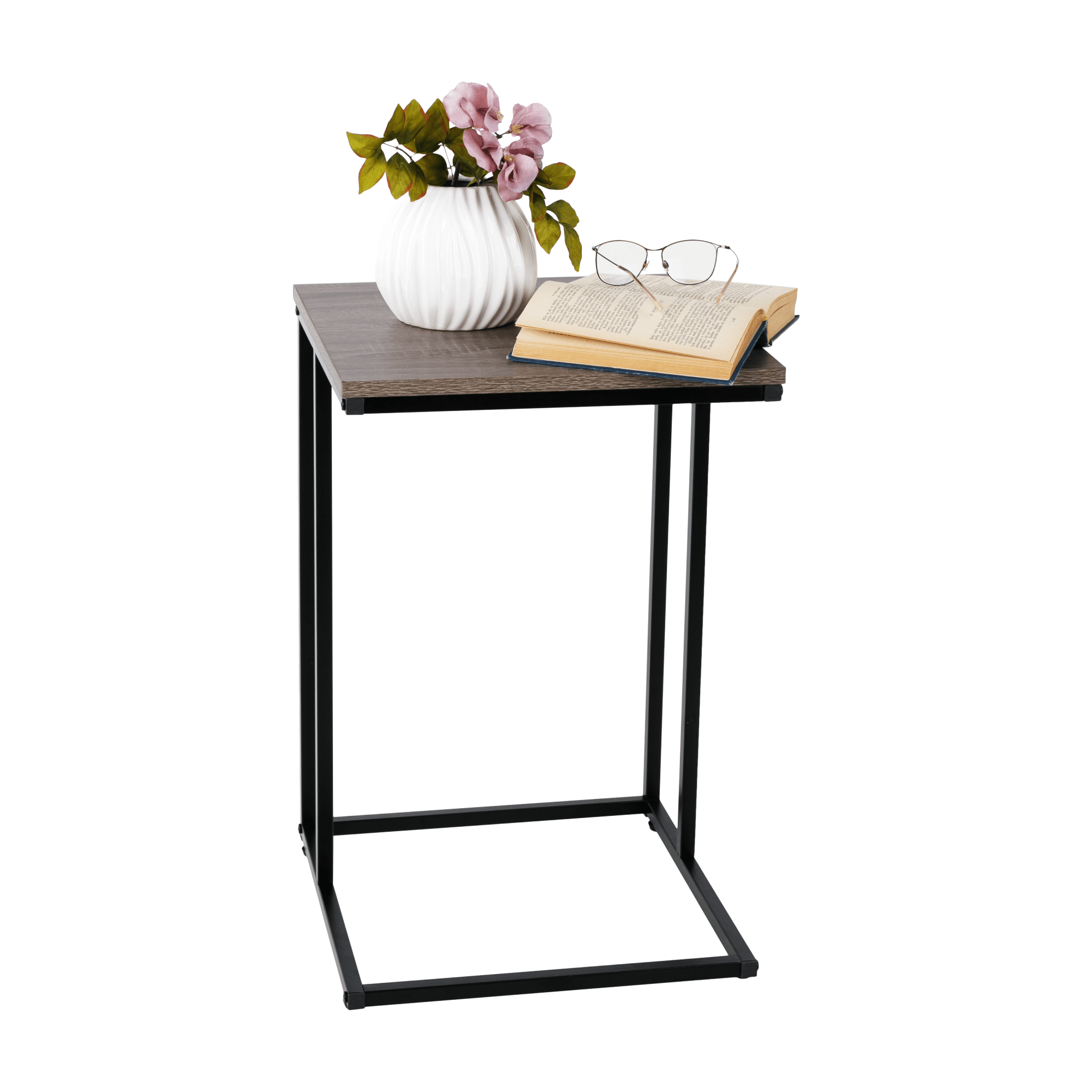 Konzolasztal, tölgy/fekete, KALA Konzolasztal, tölgy/fekete, KALA