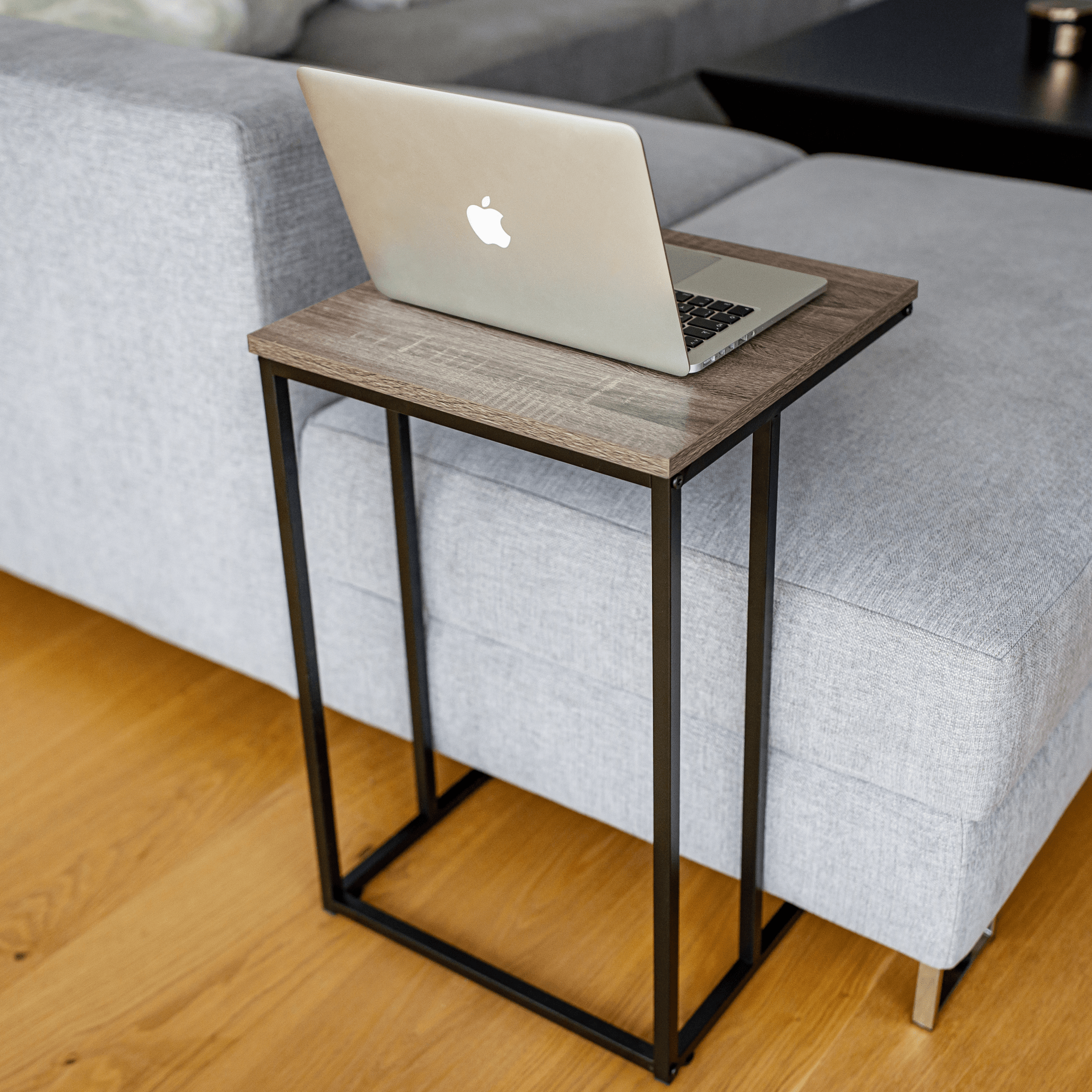 Konzolasztal, tölgy/fekete, KALA Konzolasztal, tölgy/fekete, KALA