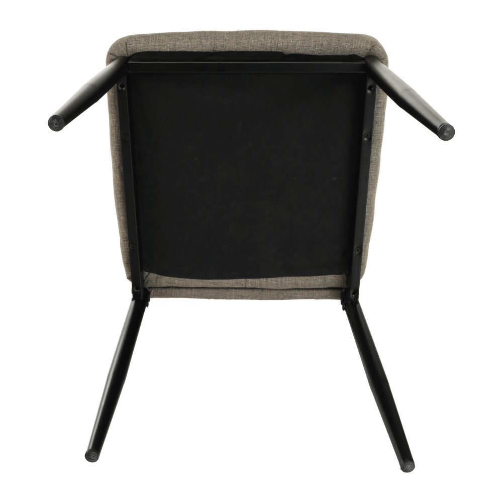 Židle, hnědá látka / černý kov, COLETA NOVA