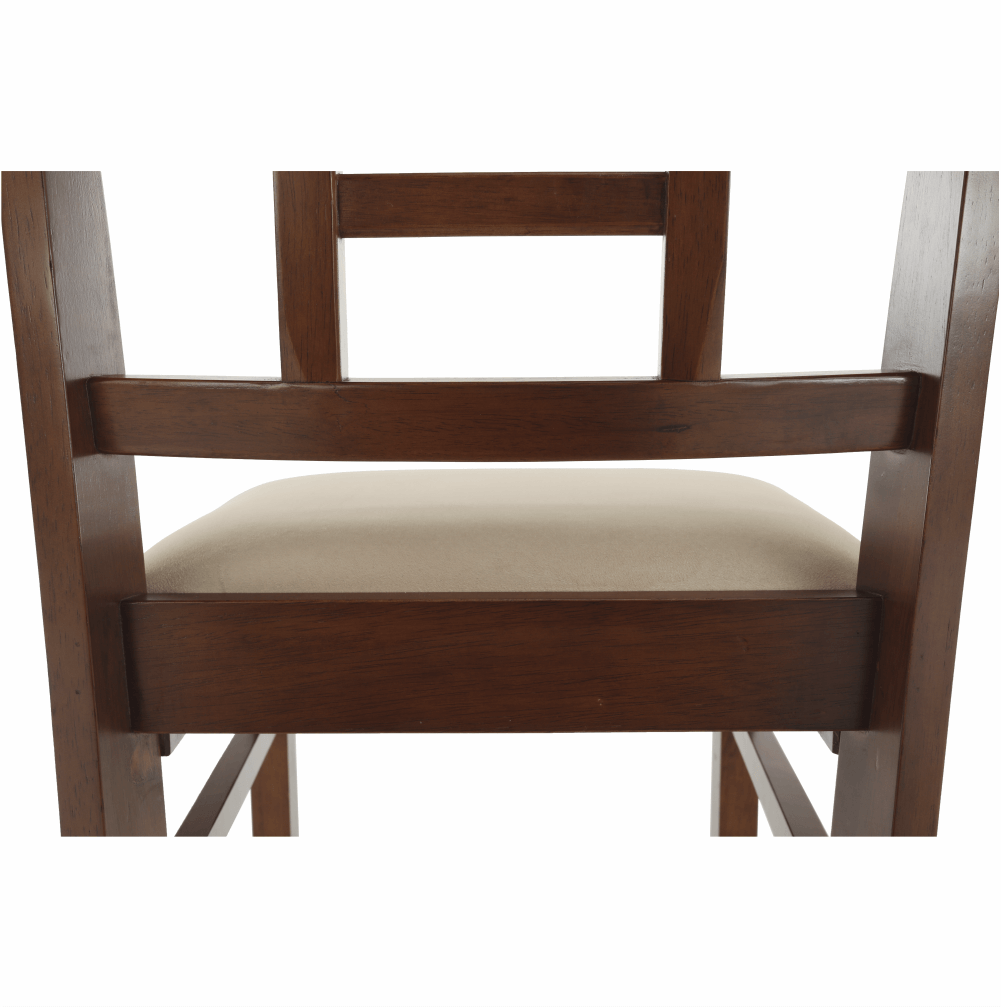 Jedálenská stolička, orech/béžová, OLEG NEW