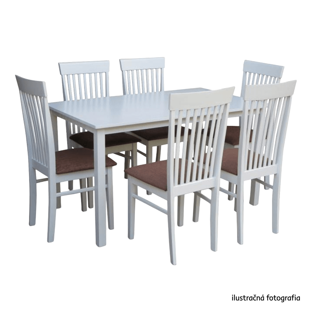 Jedálenský stôl, biela, 110x70 cm, ASTRO NEW