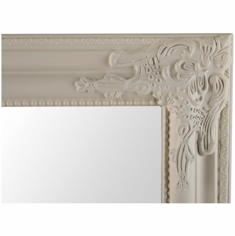 Tükör, krém színű fa keret, MALKIA tip 12