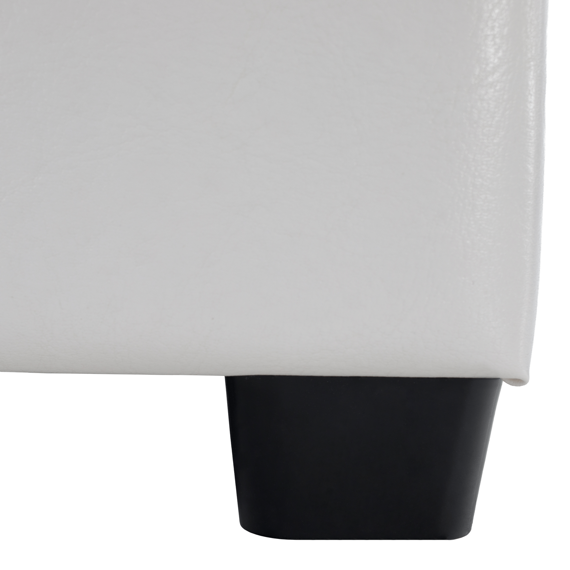 Puff, fehér textilbőr, NIKI NEW Puff, fehér textilbőr, NIKI NEW