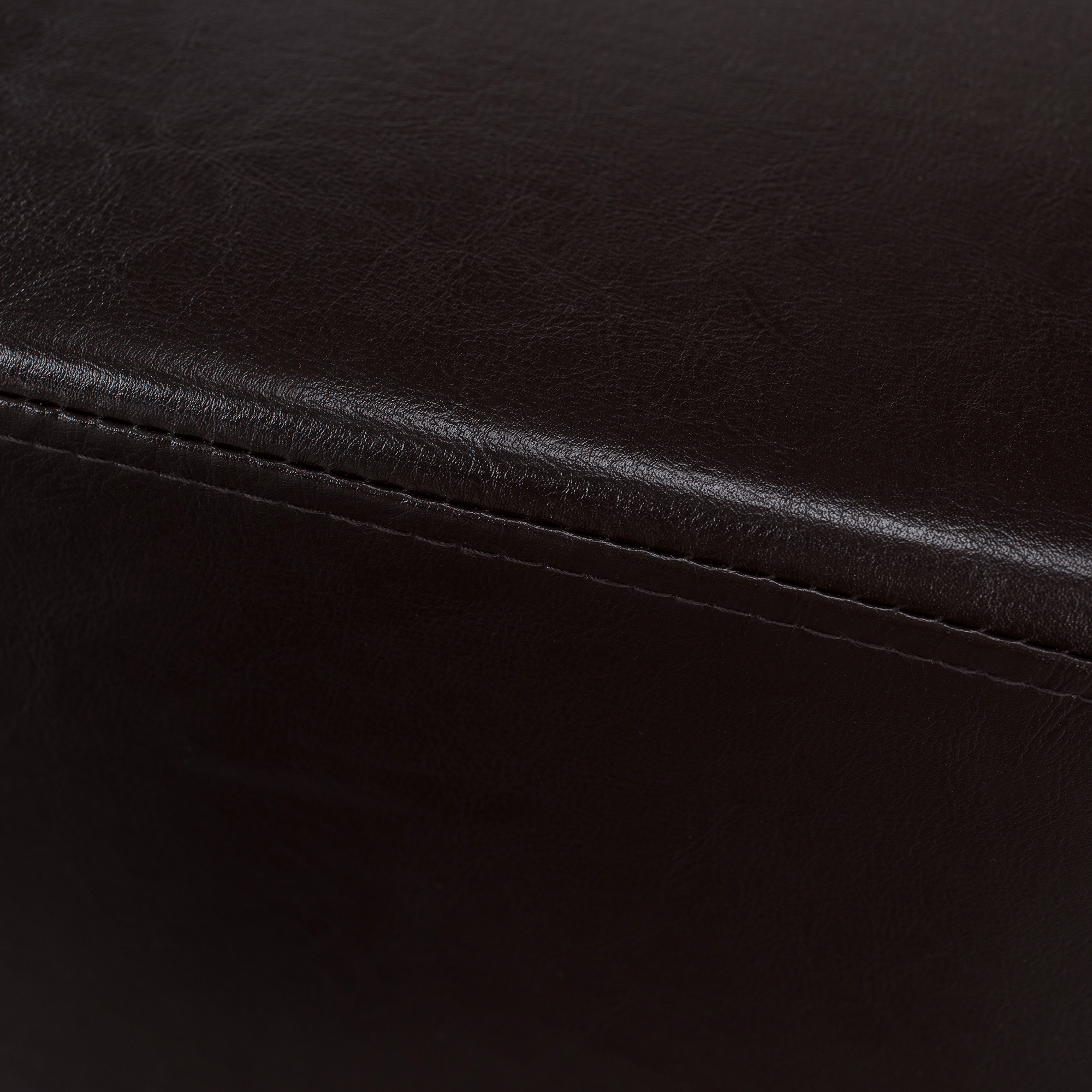 Puff, sötétbarna textilbőr, NIKI NEW