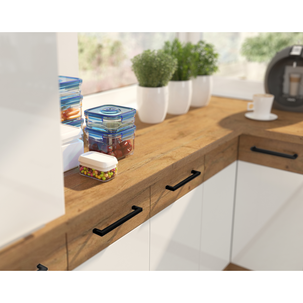 Magas szekrény, lancelot tölgy/ fehér extra magas fényű HG , VEGA 40 DK-210 2F Magas szekrény, lancelot tölgy/ fehér extra magas fényű HG , VEGA 40 DK-210 2F