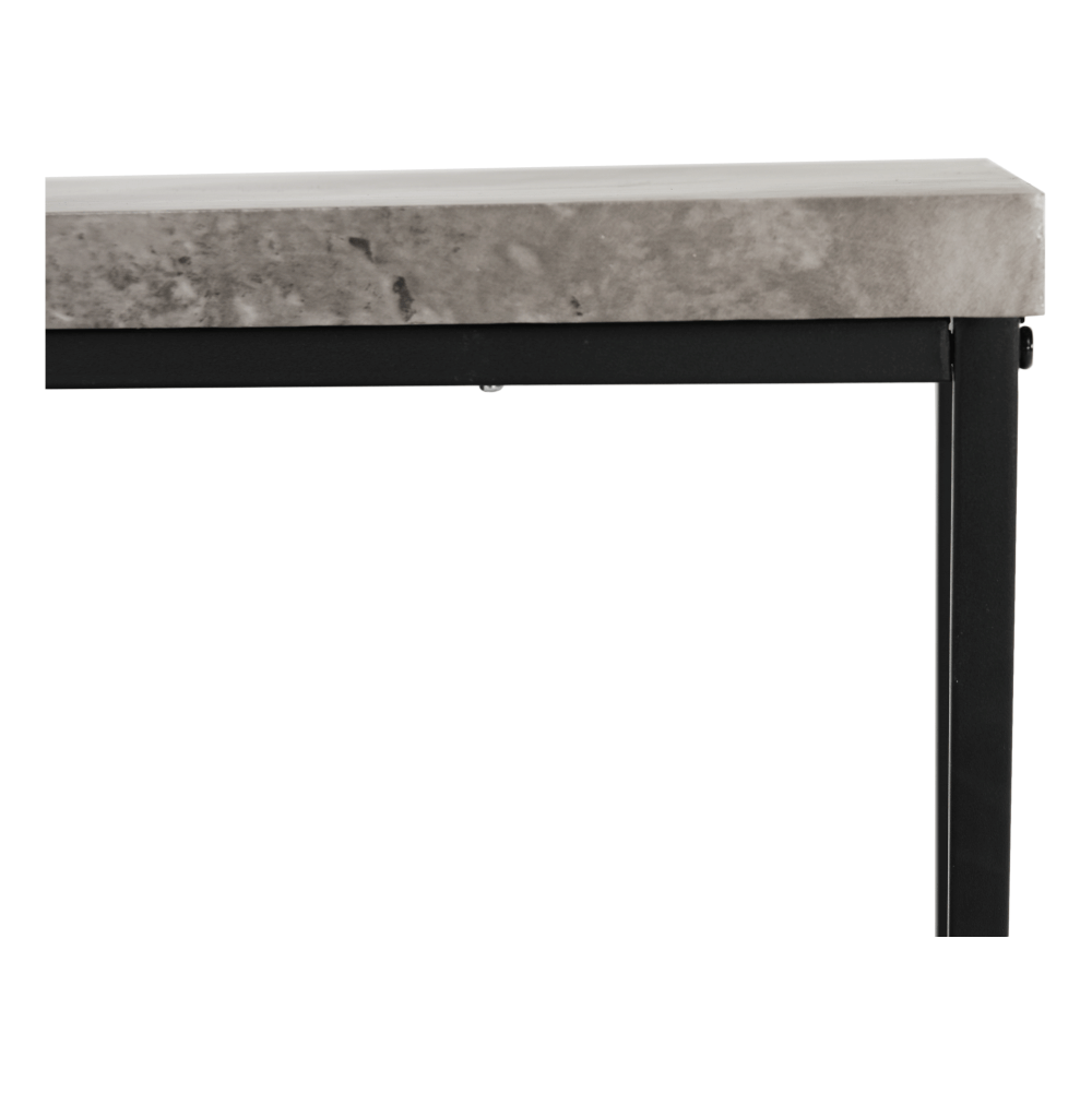 Příruční stolek, černá / beton, TENDER