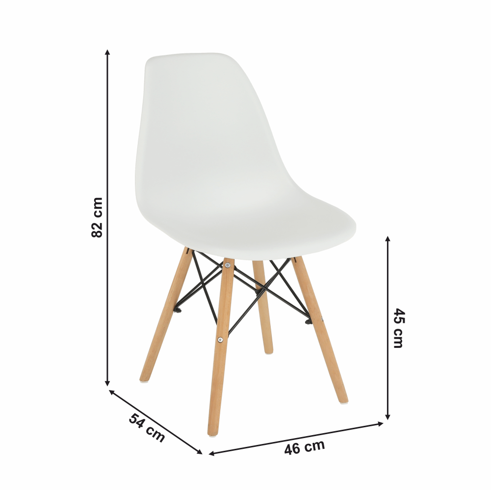 Židle, bílá / buk, CINKLA 3 NEW