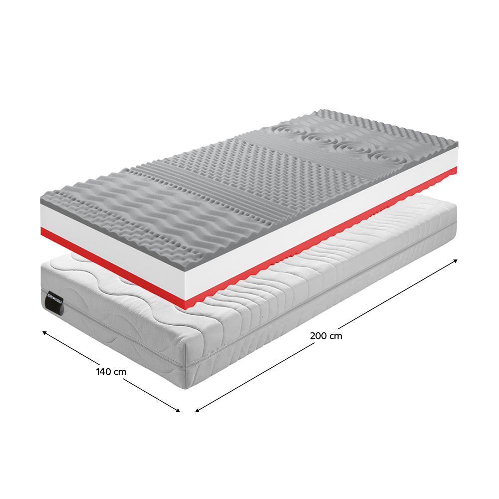 Matrac, penový, 140x200, BE TEMPO 30 NEW