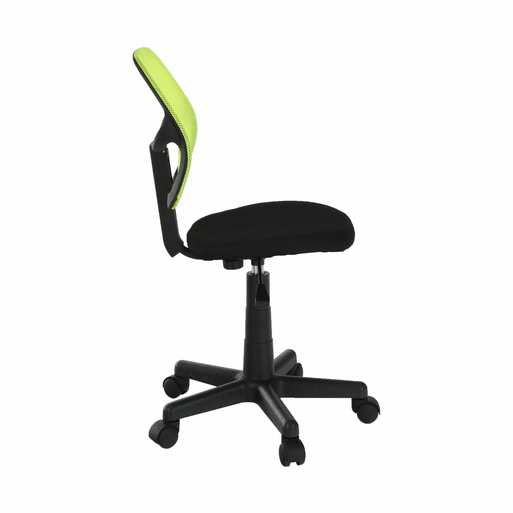 Otočná židle, zelená / černá, MESH