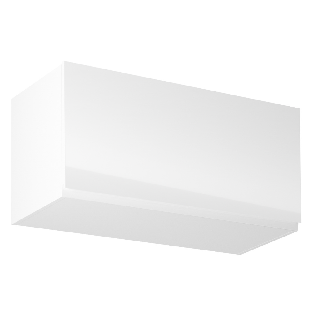 Horní skříňka, bílá / bílý extra vysoký lesk, AURORA G80K