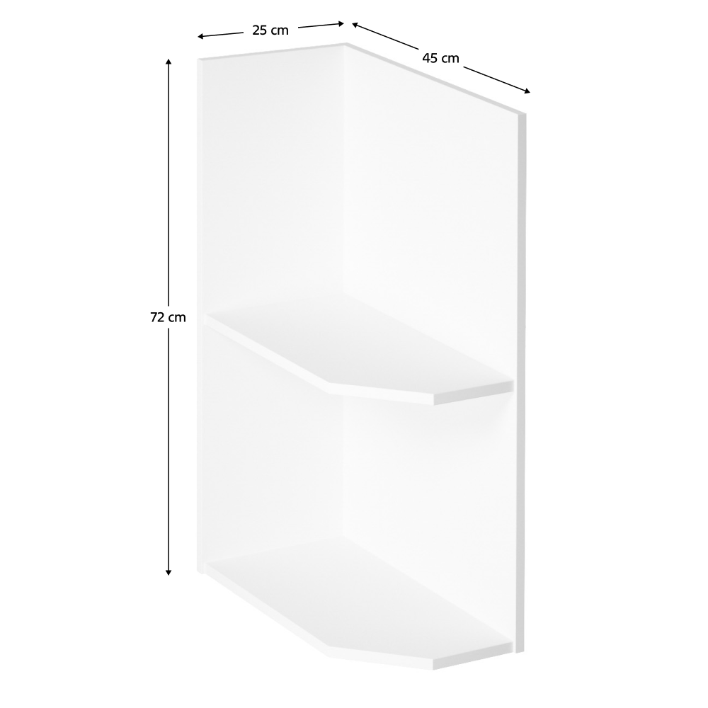 Alsószekrény, fehér, balos, AURORA D25PZ Alsószekrény, fehér, balos, AURORA D25PZ