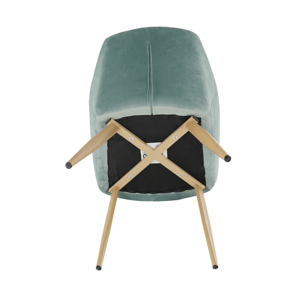 Kreslo, látka mentolová/buk, ODOVEL