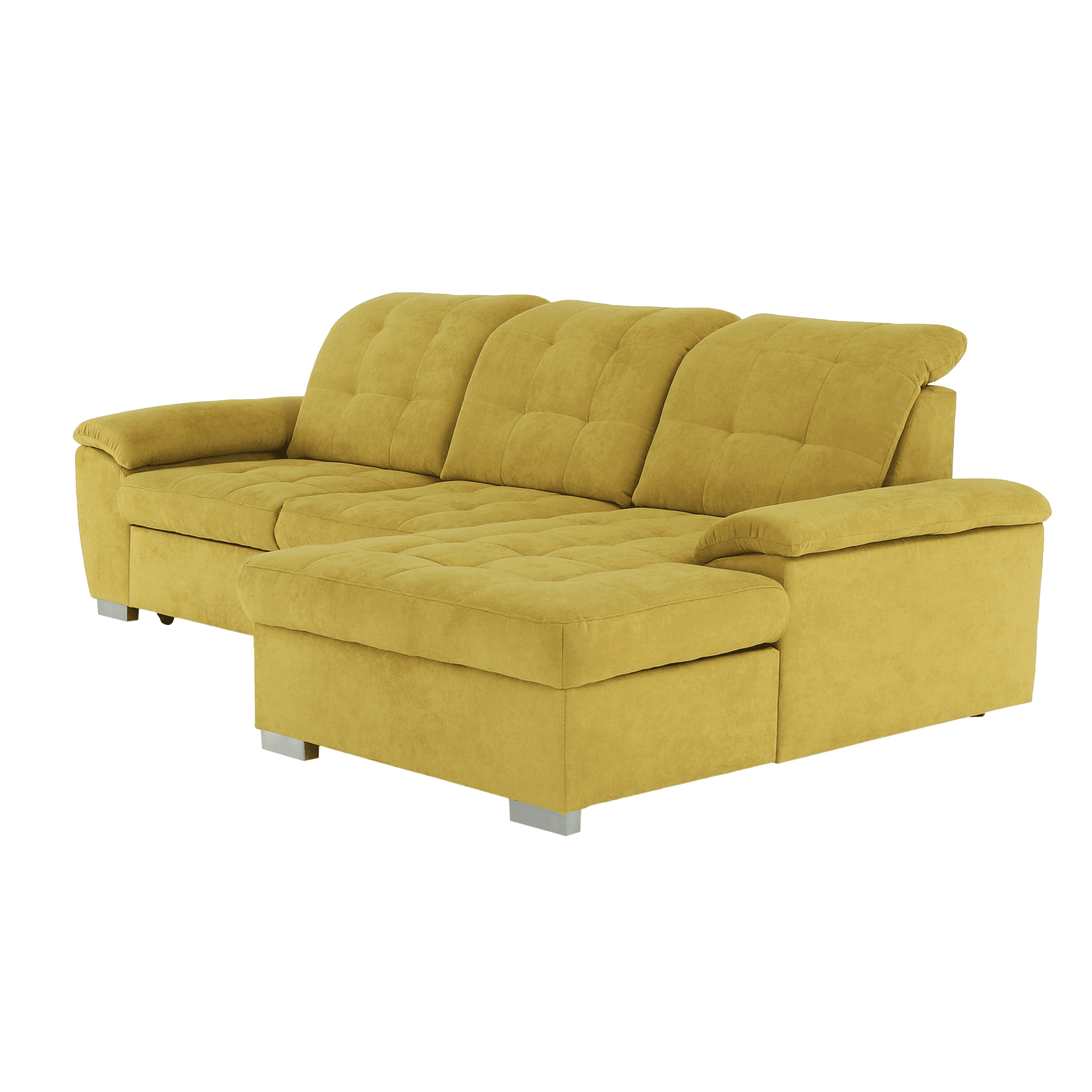 Ülőgarnitúra, mustár anyag, jobbos, EVANGELIN Ülőgarnitúra, mustár anyag, jobbos, EVANGELIN