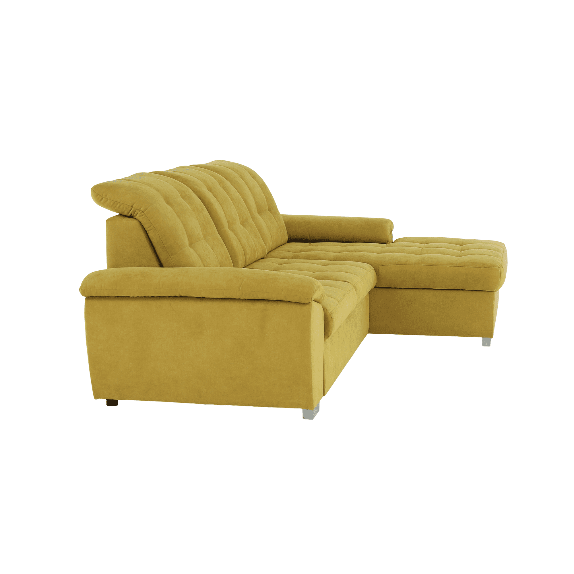 Ülőgarnitúra, mustár anyag, jobbos, EVANGELIN Ülőgarnitúra, mustár anyag, jobbos, EVANGELIN