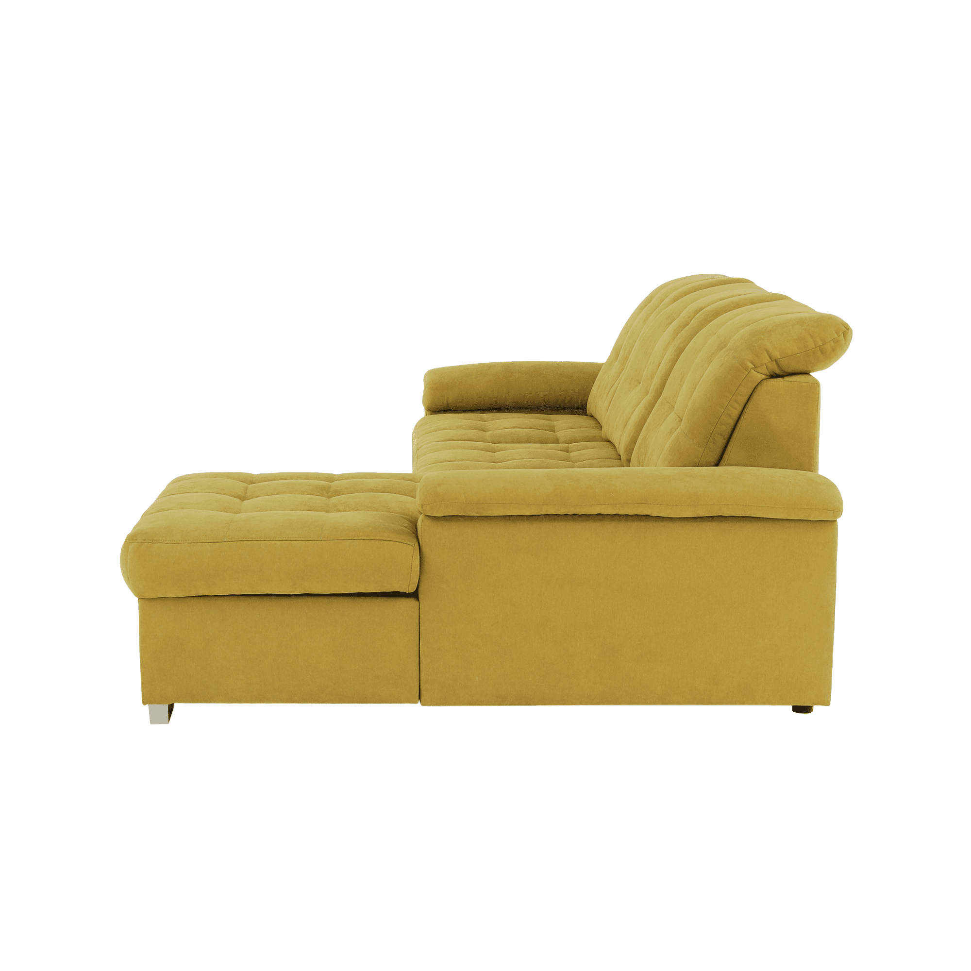 Ülőgarnitúra, mustár anyag, jobbos, EVANGELIN Ülőgarnitúra, mustár anyag, jobbos, EVANGELIN