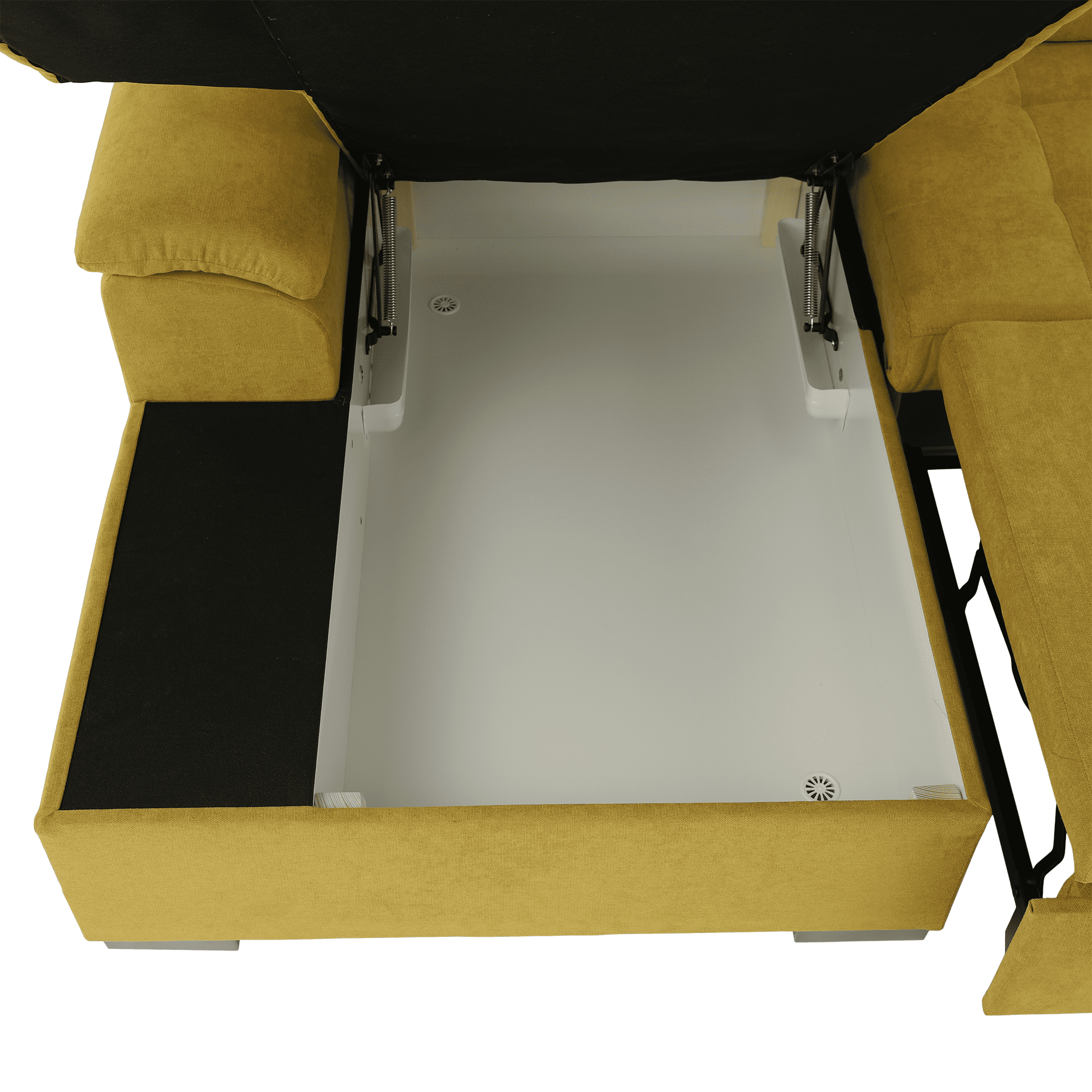 Ülőgarnitúra, mustár anyag, balos, EVANGELIN Ülőgarnitúra, mustár anyag, balos, EVANGELIN