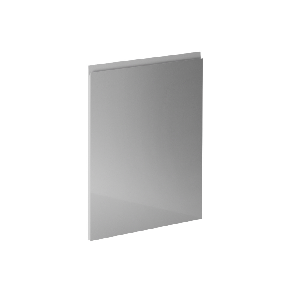 Dvierka na umývačku riadu, biela/sivá extra vysoký lesk HG, 59,6x57, AURORA