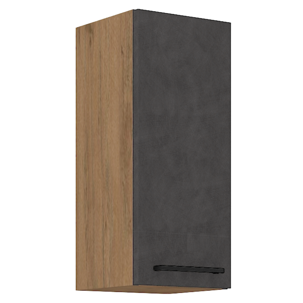 Horná skrinka, sivá matná/dub lancelot, VEGA 30 G-72 1F