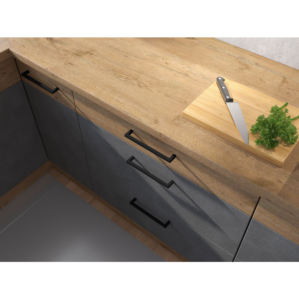 Előlap mosogatógéphez, szürke matt/tölgy lancelot, VEGA ZM 570x446