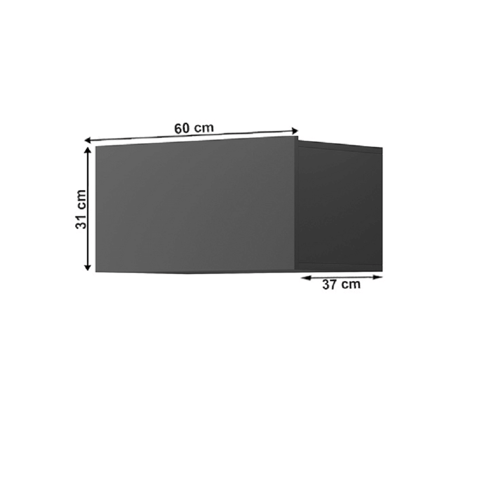 Cabinet suspendat, grafit, SPRING ED60