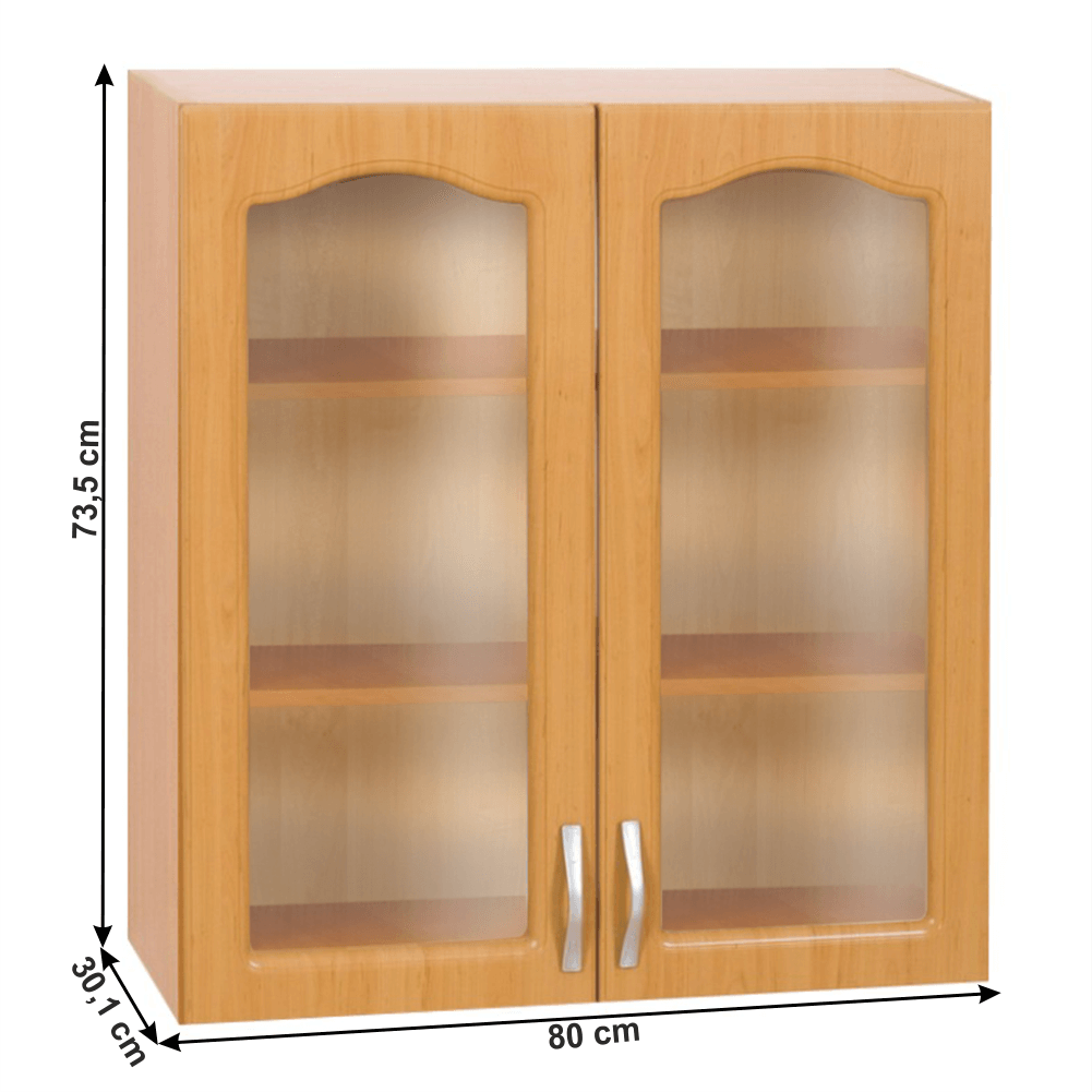 Horná skrinka, jelša, LORA MDF NEW KLASIK  W80S