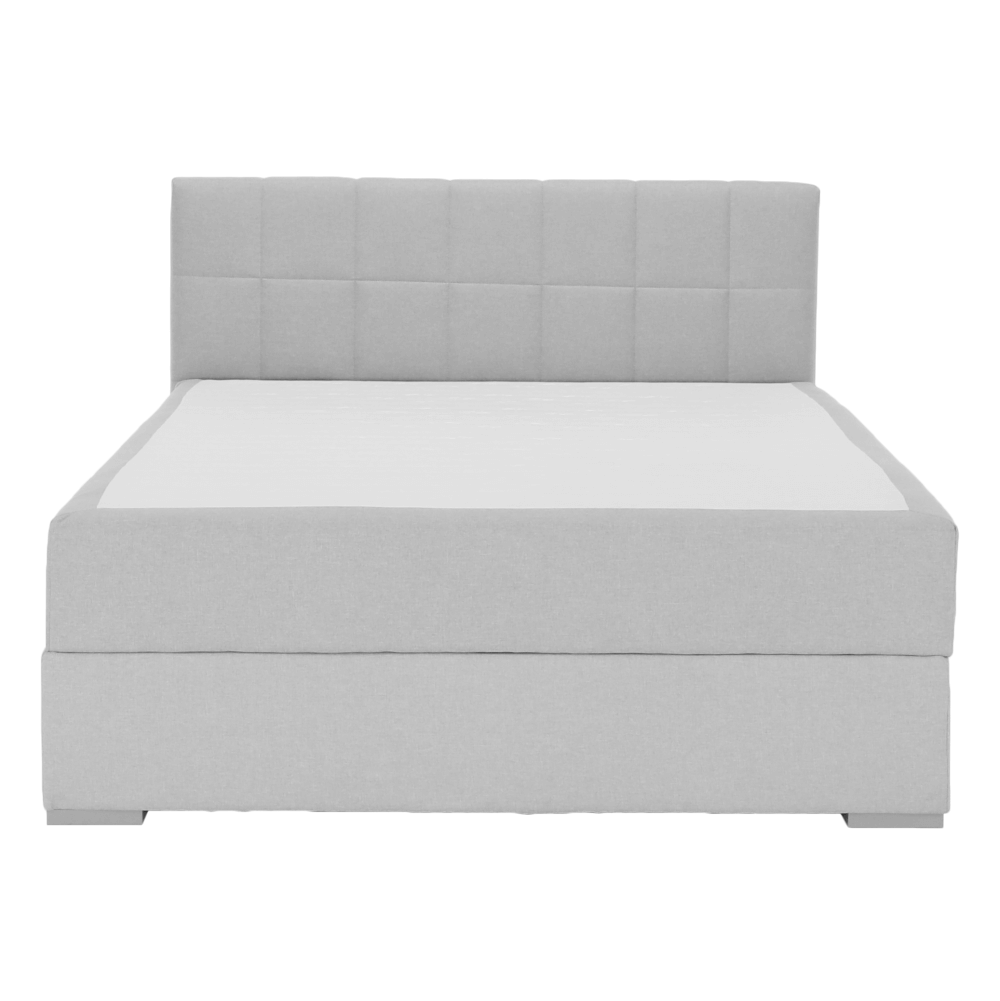 Boxspringová postel 120x200, světle šedá, FERATA KOMFORT