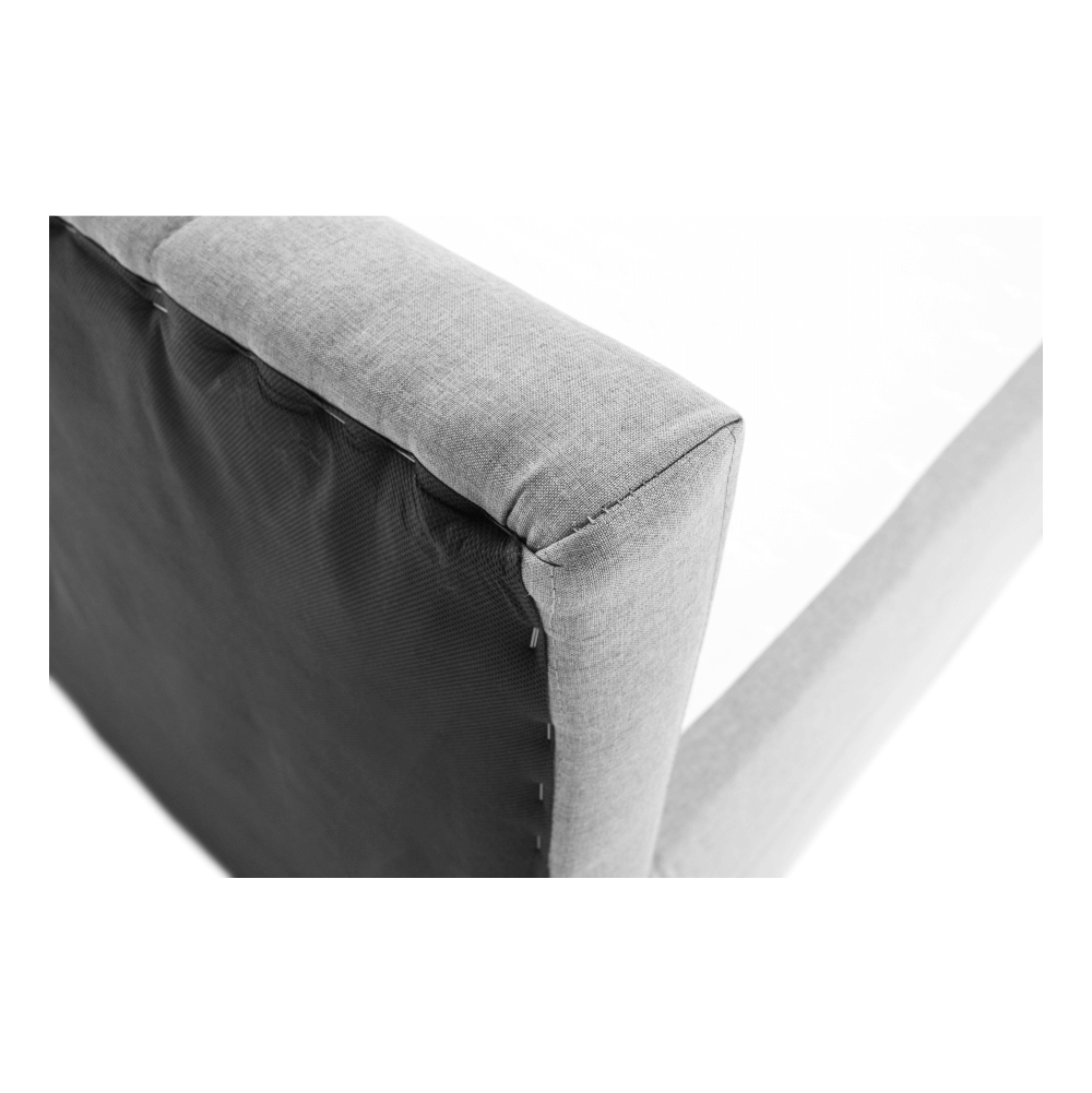 Boxspringová postel 140x200, světle šedá, FERATA KOMFORT