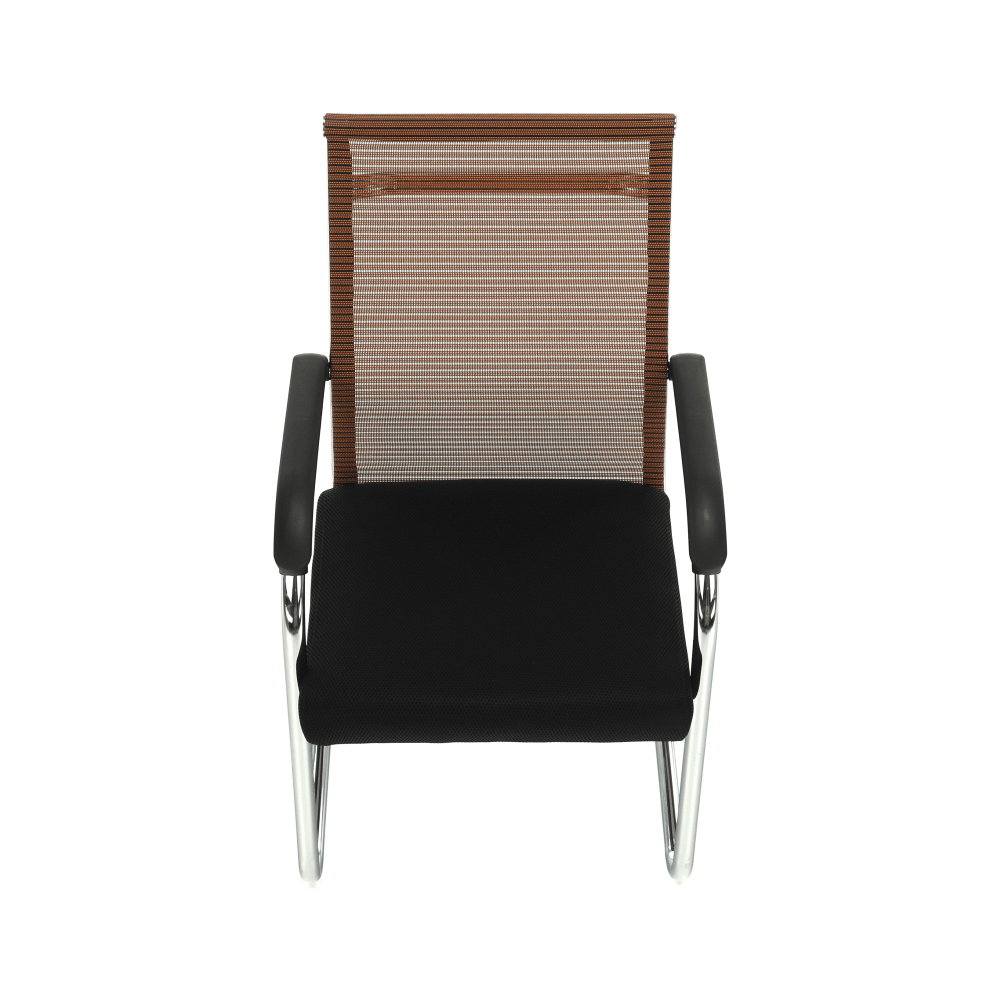 Tárgyalószék, fekete/barna, ESIN