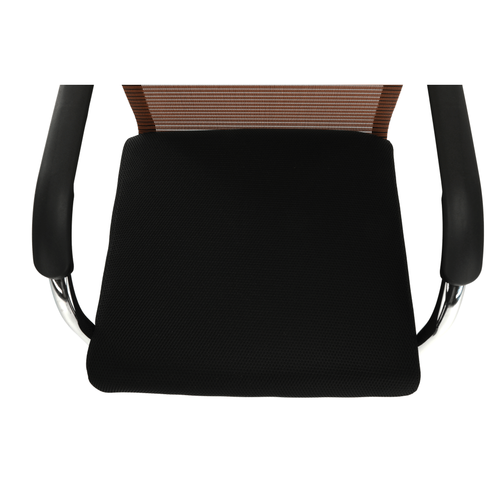 Tárgyalószék, fekete/barna, ESIN