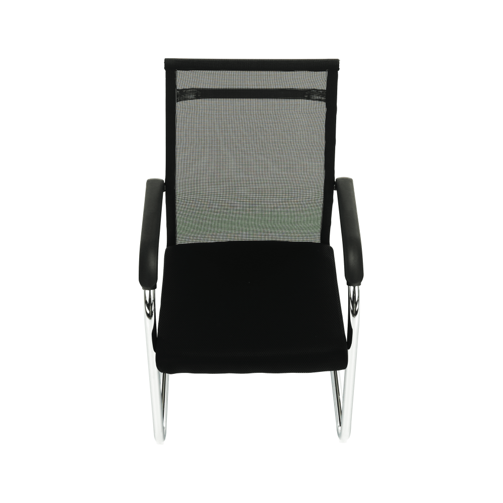 Tárgyalószék, fekete/ezüst, ESIN